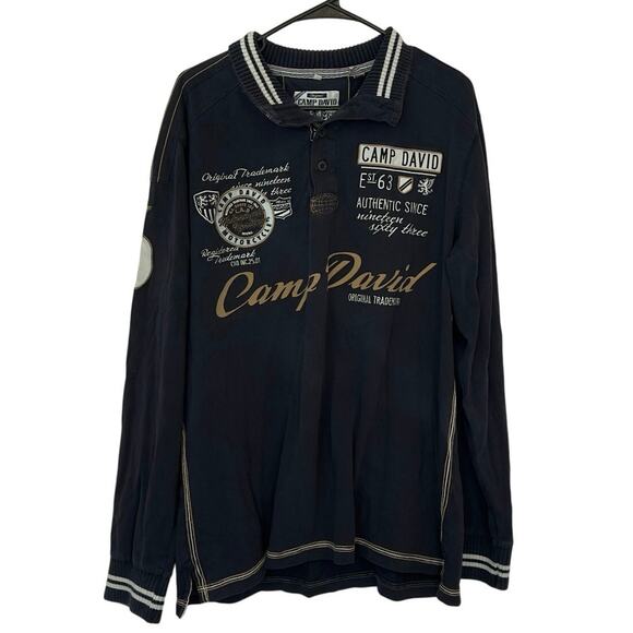Camp David Other - Camp David Men’s Long Sleeve Button Collared Shirt Size XXL Embroidered Logo